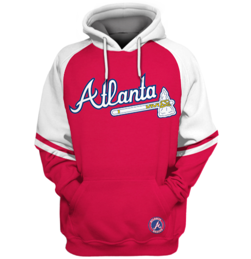 Atlanta Braves Logo 3D Printed Pullover Hoodie