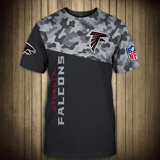 Atlanta Falcons Half Camo 3D T-Shirt