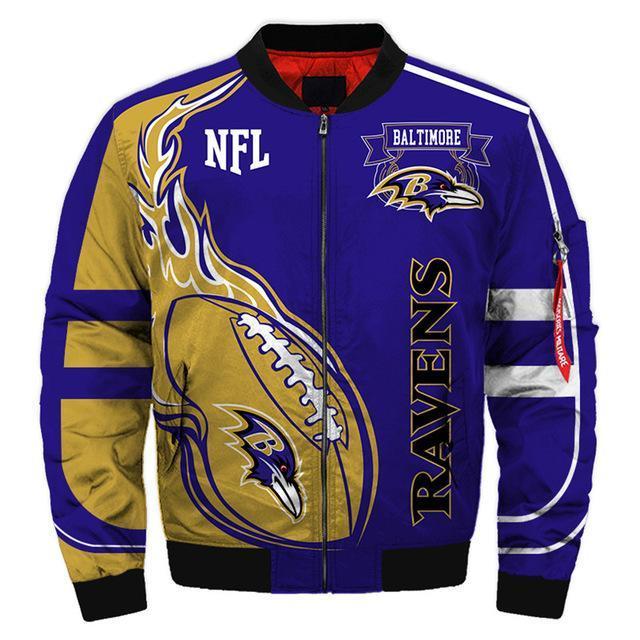 Baltimore Ravens 3D Bomber Jacket