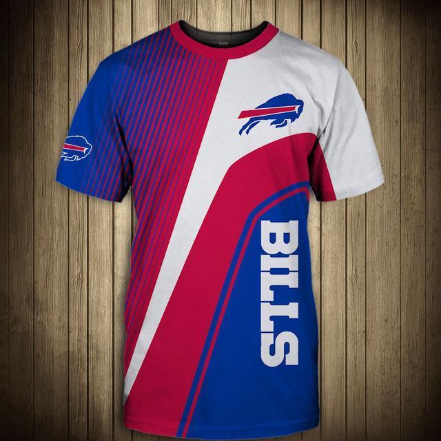 Buffalo Bills Stripe 3D T-Shirt