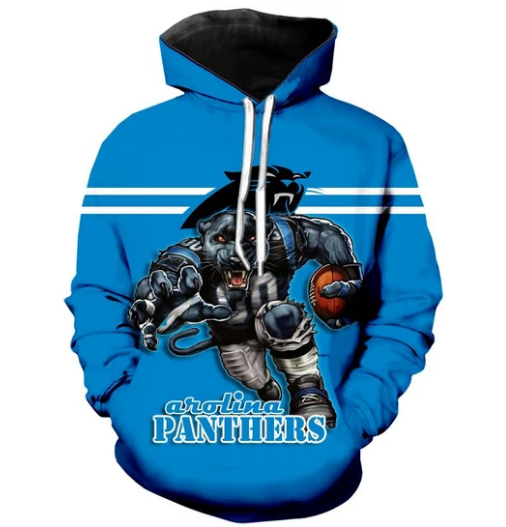 Carolina Panthers Logo 3D Printed Pullover Hoodie