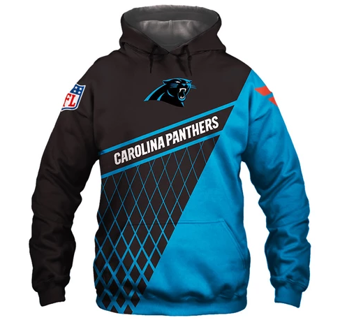 Carolina Panthers Top Logo 3D Pullover Hoodie