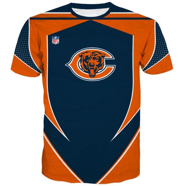 Chicago Bears Logo 3D Printed T-Shirt