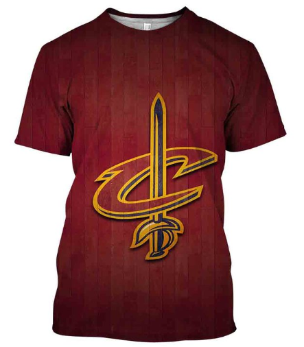 Cleveland Cavaliers Logo 3D Printed T-Shirt