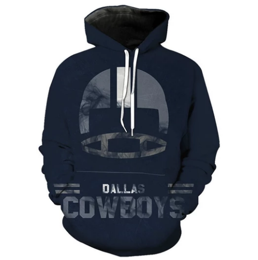 Dallas Cowboys Helmet Symbol 3D Printed Pullover Hoodie