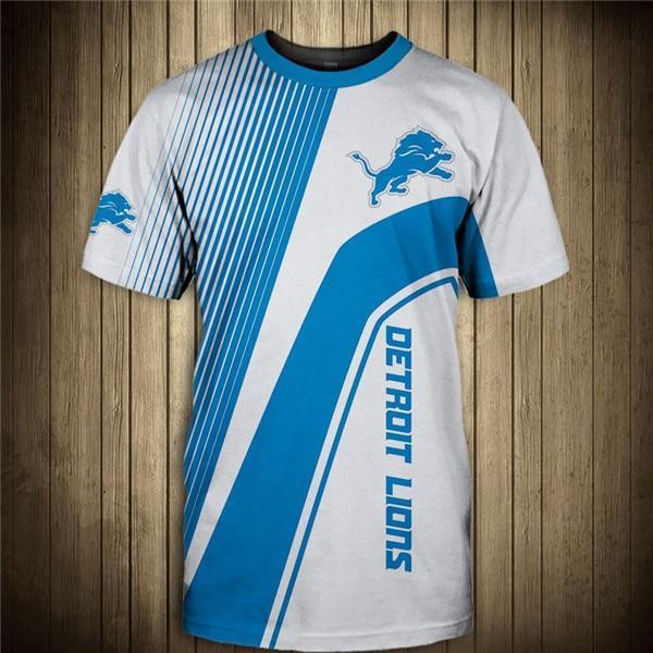 Detroit Lions Stripe 3D T-Shirt