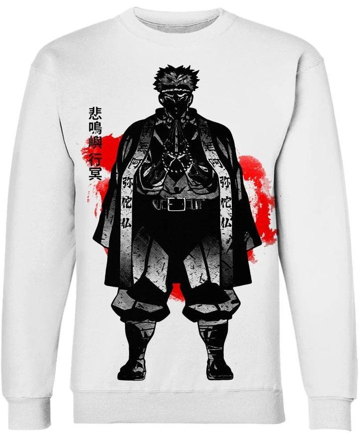 Himejima Gyoumei - Demon Slayer - Kimetsu No Yaiba 3D Crewneck Sweatshirt V2
