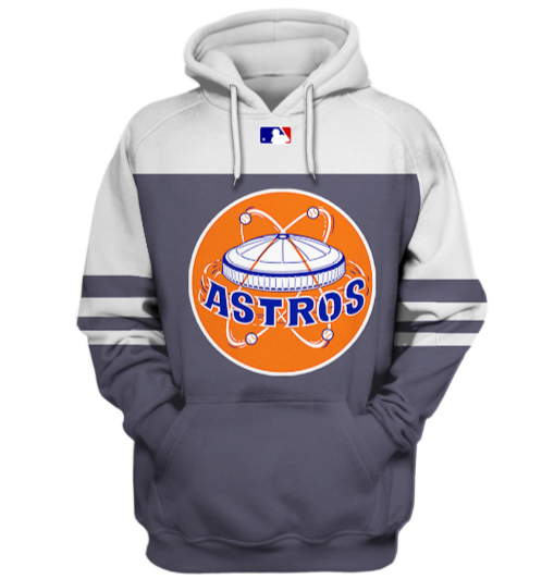 Houston Astros Logo 3D Printed Pullover Hoodie