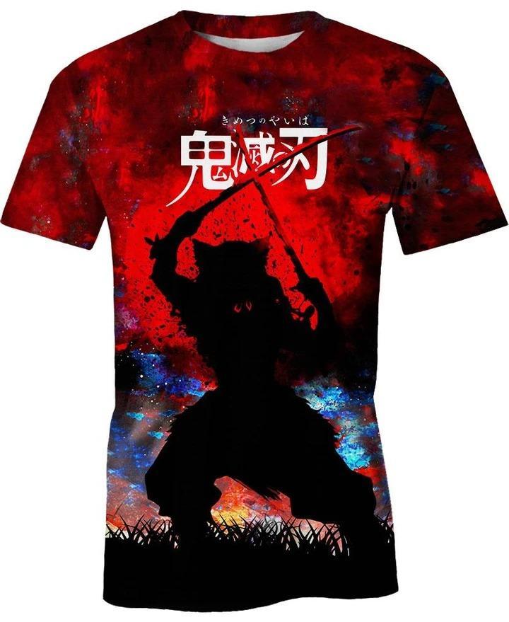 Inosuke Hashibira - Demon Slayer - Kimetsu No Yaiba 3D T-Shirt V4