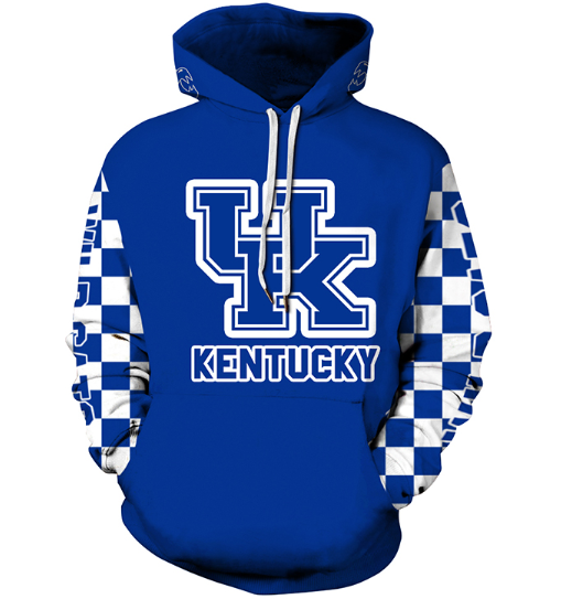 Kentucky Wildcats Logo 3D Printed Pullover Hoodie