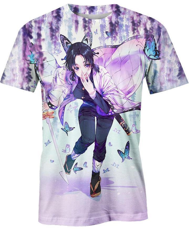 Kochou Shinobu - Demon Slayer - Kimetsu No Yaiba 3D T-Shirt V16