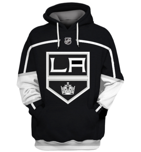 Los Angeles Kings Symbol Black 3D Pullover Hoodie