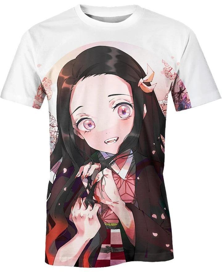 Nezuko Kamado - Demon Slayer - Kimetsu No Yaiba 3D T-Shirt V14