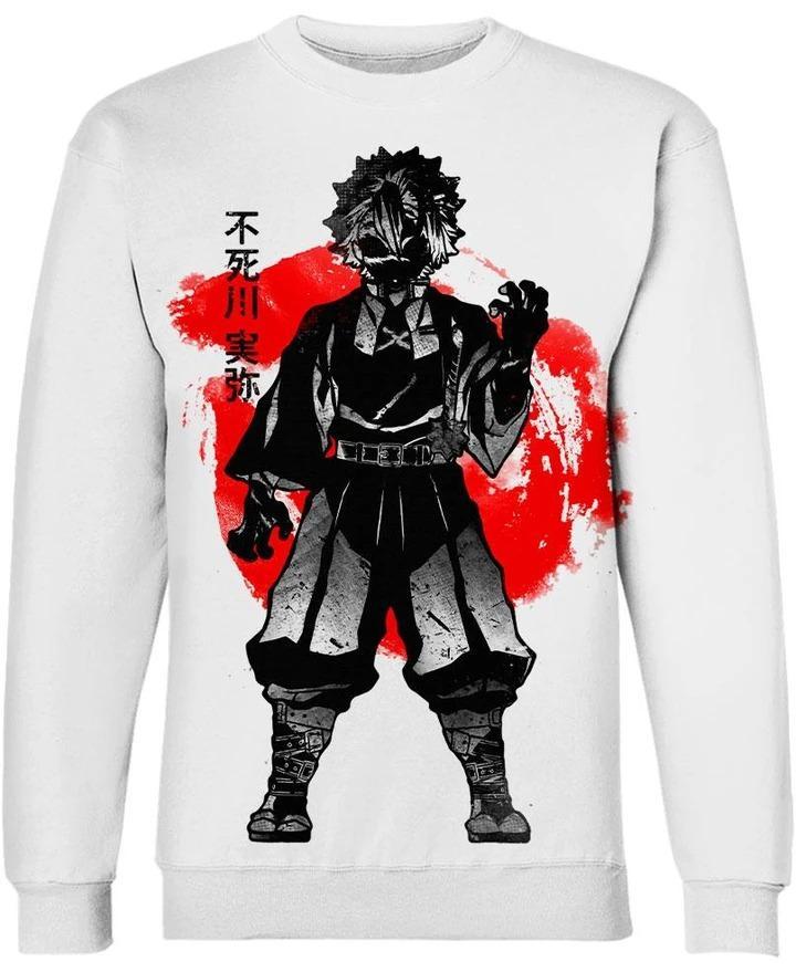 Shinazugawa Sanemi - Demon Slayer - Kimetsu No Yaiba 3D Crewneck Sweatshirt V2