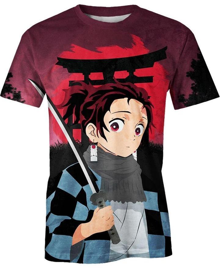 Tanjiro Kamado - Demon Slayer - Kimetsu No Yaiba 3D T-Shirt V22