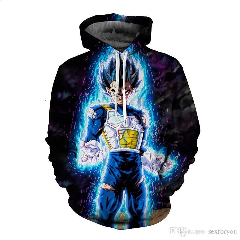 Vegeta Dragon Ball Z 3D Pullover Hoodie V6