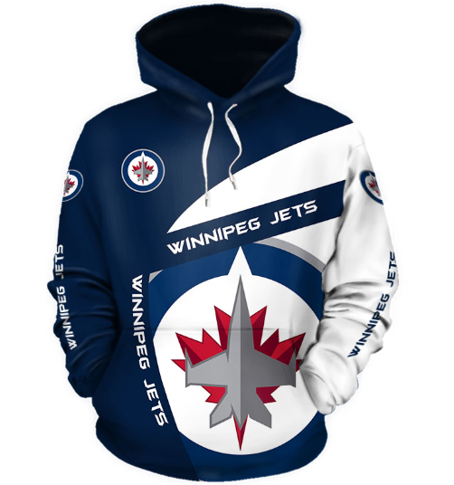 Winnipeg Jets Symbol 3D Printed Pullover Hoodie