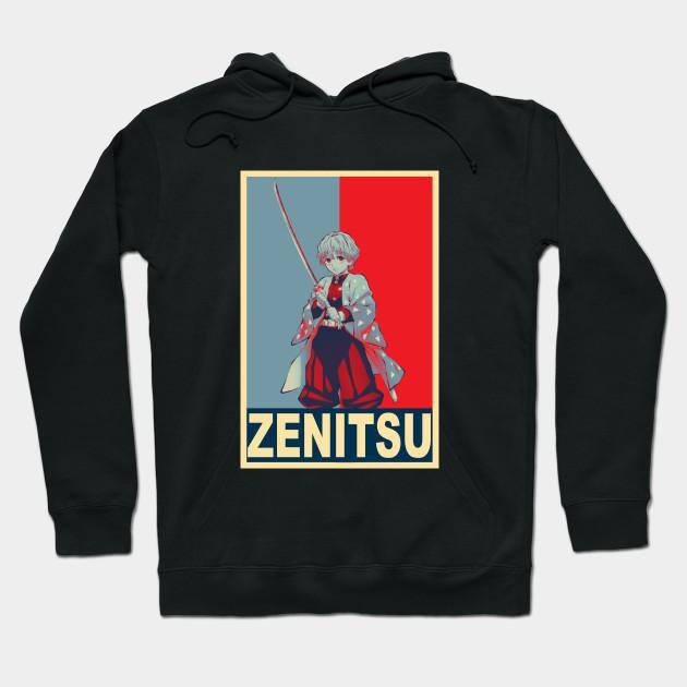 Zenitsu Agatsuma - Demon Slayer - Kimetsu No Yaiba Pullover Hoodie Sweatshirt V11