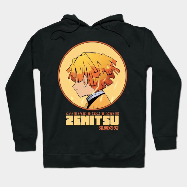 Zenitsu Agatsuma - Demon Slayer - Kimetsu No Yaiba Pullover Hoodie Sweatshirt V19