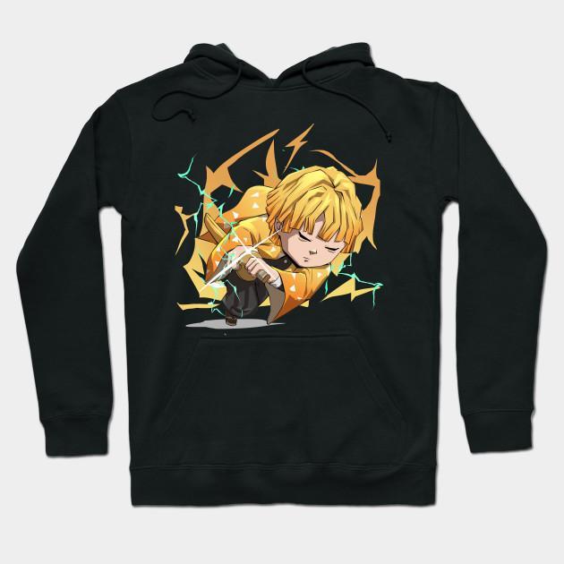 Zenitsu Agatsuma - Demon Slayer - Kimetsu No Yaiba Pullover Hoodie Sweatshirt V26