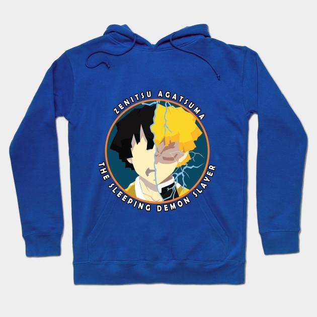 Zenitsu Agatsuma - Demon Slayer - Kimetsu No Yaiba Pullover Hoodie Sweatshirt V33