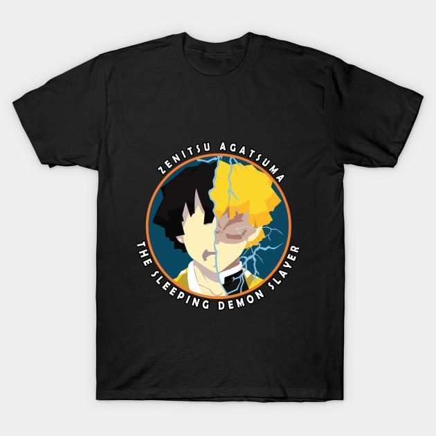 Zenitsu Agatsuma - Demon Slayer - Kimetsu No Yaiba T-Shirt V61